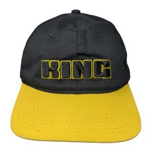 KING Snapback Hat Black One Size Adjustable Embroidered 6 Panel Akademiks